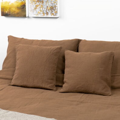 Linge de lit housse de couette lin coton.