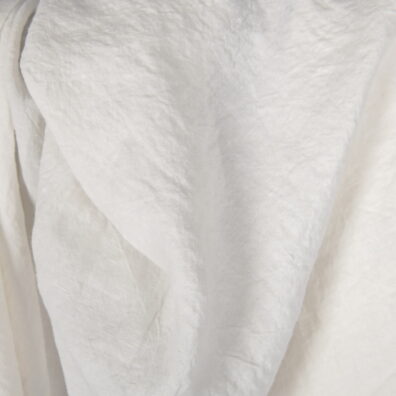 Tissu lin lavé, grande largeur, couleur blanc cassé