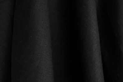 Tissu de lin en couleur noire