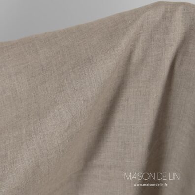 Tissu lin naturel de lin, pas lave.