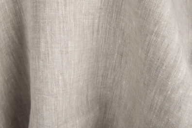 Tissu de lin pur en couleur gris clair