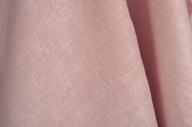 Tissu de lin rose