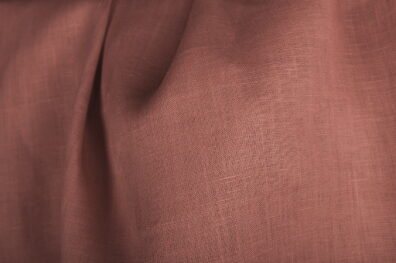 Tissu de lin couleur vieux rose