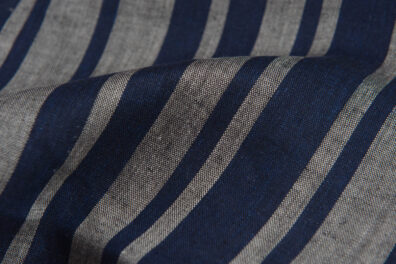 Tissu lin rayures verticales.
