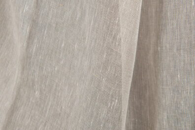 Tissu beige de lin transparent