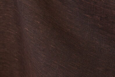 Tissu de lin transparent couleur cannelle