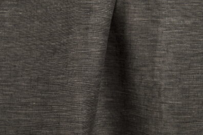 Tissu de lin transparent en couleurs noire et naturelle