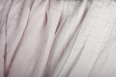 Tissu de lin lavé double face, couleur rose