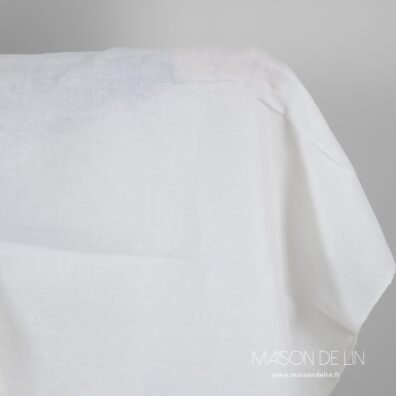 Toile de lin blanc cassé