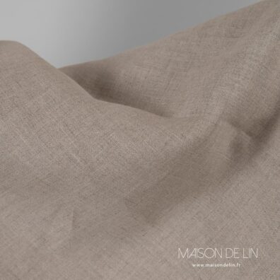 Tissu 100% lin naturel.