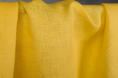 Tissu de lin, couleur vrai jaune