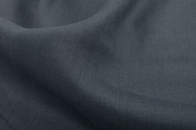 Tissu de lin en grande largeur, couleur gris foncé