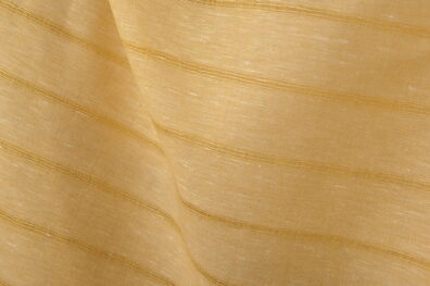 Tissu jaune chamois de lin-coton