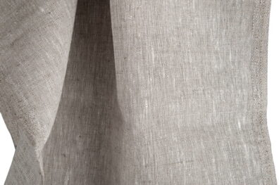 Tissu beige de lin étroit assez lourd.