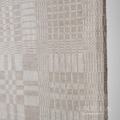 Tissu de lin en design, largeur 50cm.