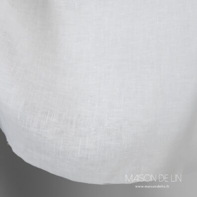 Toile lin blanc optique.