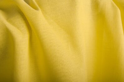 Tissu de lin-coton en couleur jaune ardent