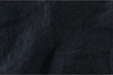 Tissu de lin lavé chevron noir