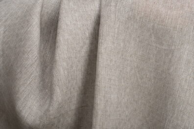Tissu de 100% lin beige avec ajour.