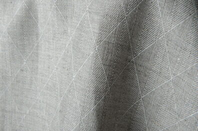 Tissu de lin double face à rhombes