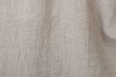 Tissu de lin gaufré lavé en couleur beige
