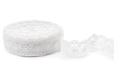 Dentelle blanche optique de lin No 43