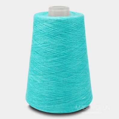 Fils de lin en couleur turquoise 13
