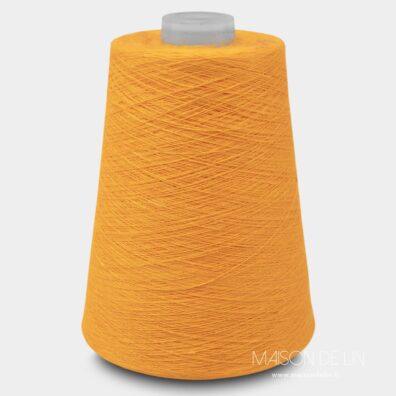 Fils de lin en couleur jaune orange 6(1)