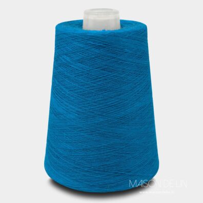 Fils de lin bleu électrique brillant 2(26)