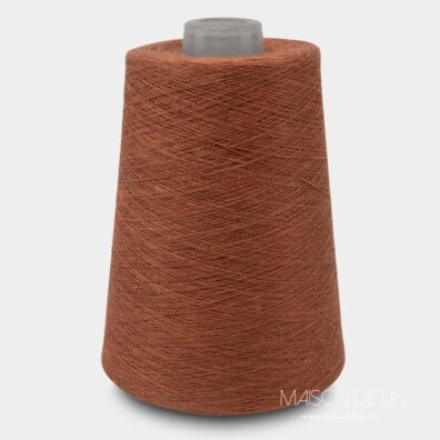 Fils de lin brique rouge 10(5)