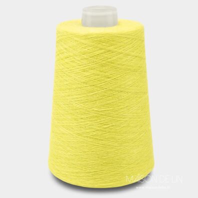 Fils de lin en couleur jaune chartreuse 6(23)