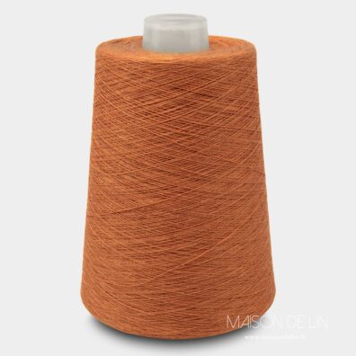 Fils de lin en couleur orange brûlée 8(5)