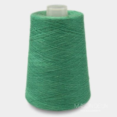 Fils de lin épinard vert.