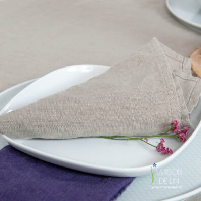 Serviette de 100% lin lave.