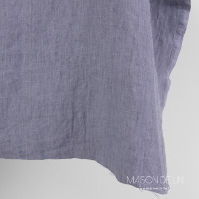 Lin lilas, tissu lavé, couleur solid.
