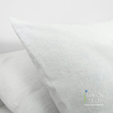 Linge de lit bleu Taie d'oreiller.