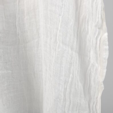 tissu gaz de lin lave blanc casse