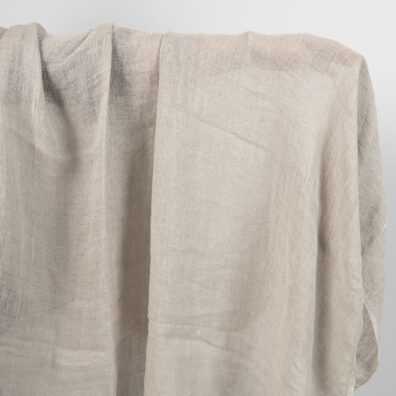 tissu gaz de lin lave naturel