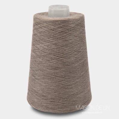 Fils lin taupe gris.