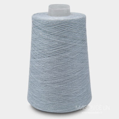 fils de lin bleu vert.