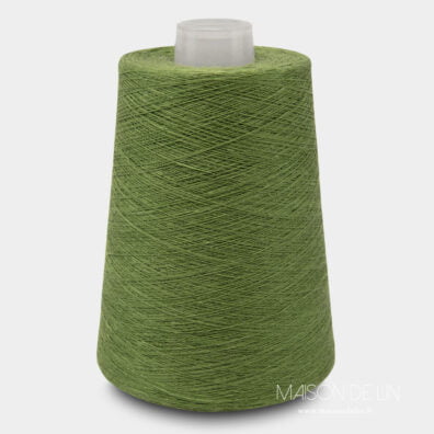 fils de lin vert fougère.