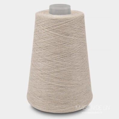 fils de lin cacao blanc.