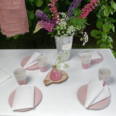 nappe lin en blanc cassé