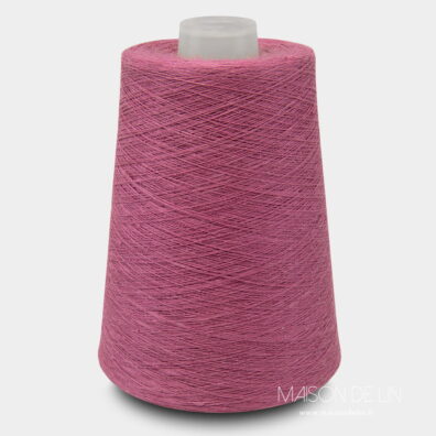 fils de lin rouge betterave clair